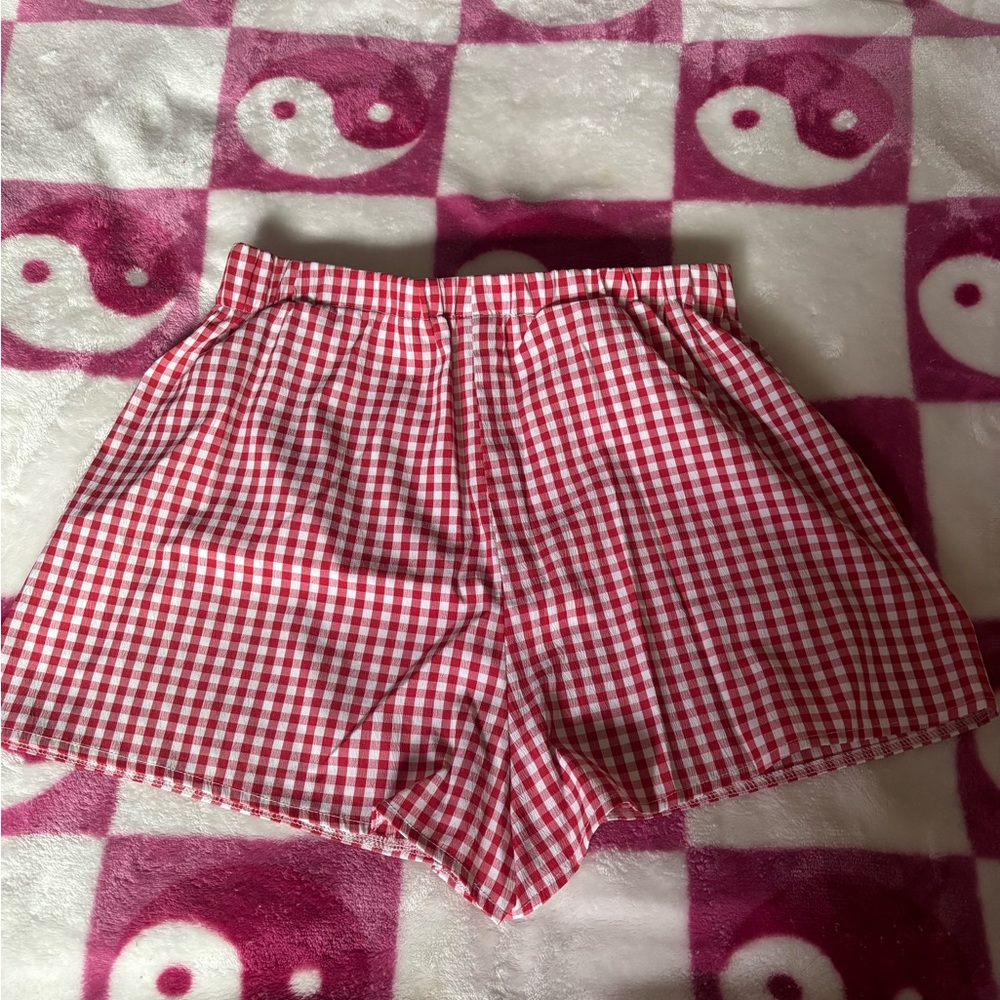 Red Gingham Women's Shorts